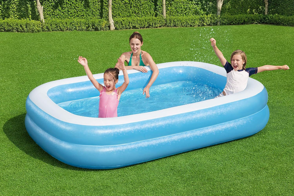 Piscină Bestway Family, piscină dreptunghiulară pentru copii, ușor de asamblat, culoare, 262 x 175 x 51 cm