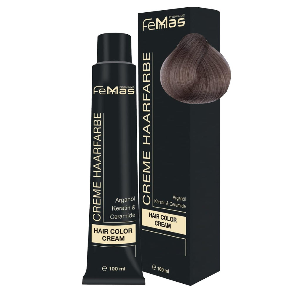 FemMas Hair Colour Pure & Mix Red I Cremă profesională cu ulei de argan, keratină și ceramide I Ca o vopsea de păr permanentă sau nuanță pentru rezultate radiante, de lungă durată I 100 ml