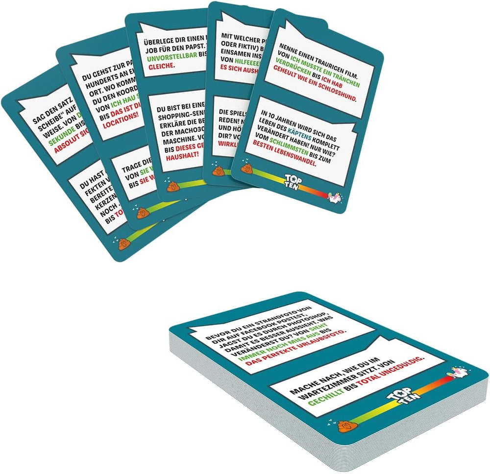 Cocktail Games COGD0008 Asmodee Top Ten, Partyspiel, Deutsch, Mehrfarbig, Bunt