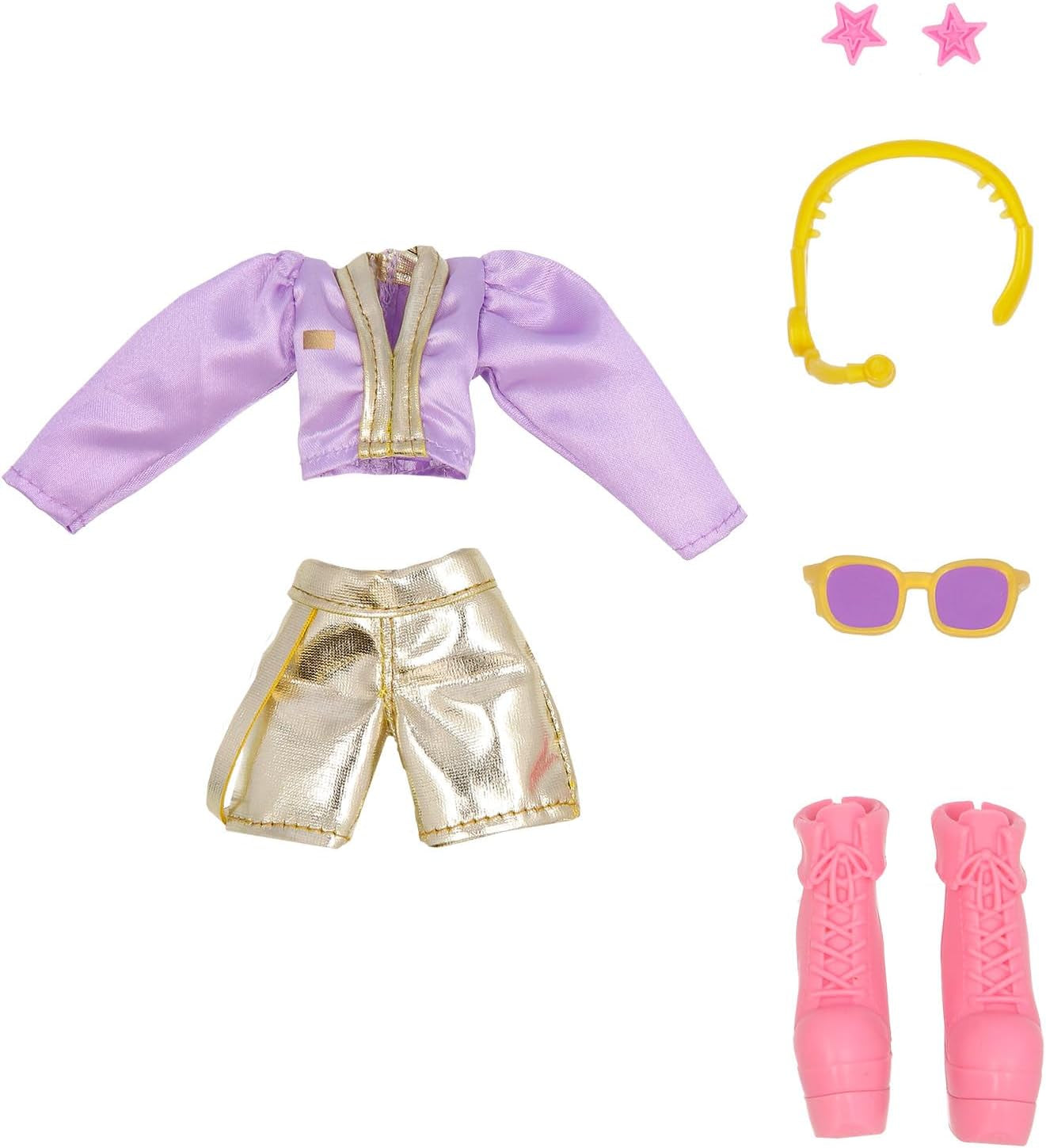K-POP Idol Puppe Nari Modepuppen K-Pop Power-Idol-Stil, lavendelfarbenes Haar. 3 Accessoires zum Kreieren von Outfits Kinder ab 3 Jahren
