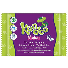 Melon Feuchttücher - Spülbar - Aus 95% Wasser - Parfümfrei - Plastikfrei - Dermatologisch Getestet - Feuchtes Toilettenpapier Aus 100% Pflanzlichem Zellulosematerial - 60 Tücher Naty Shop 60 Stück (1Er Pack) Parfumfrei,Parfümfrei