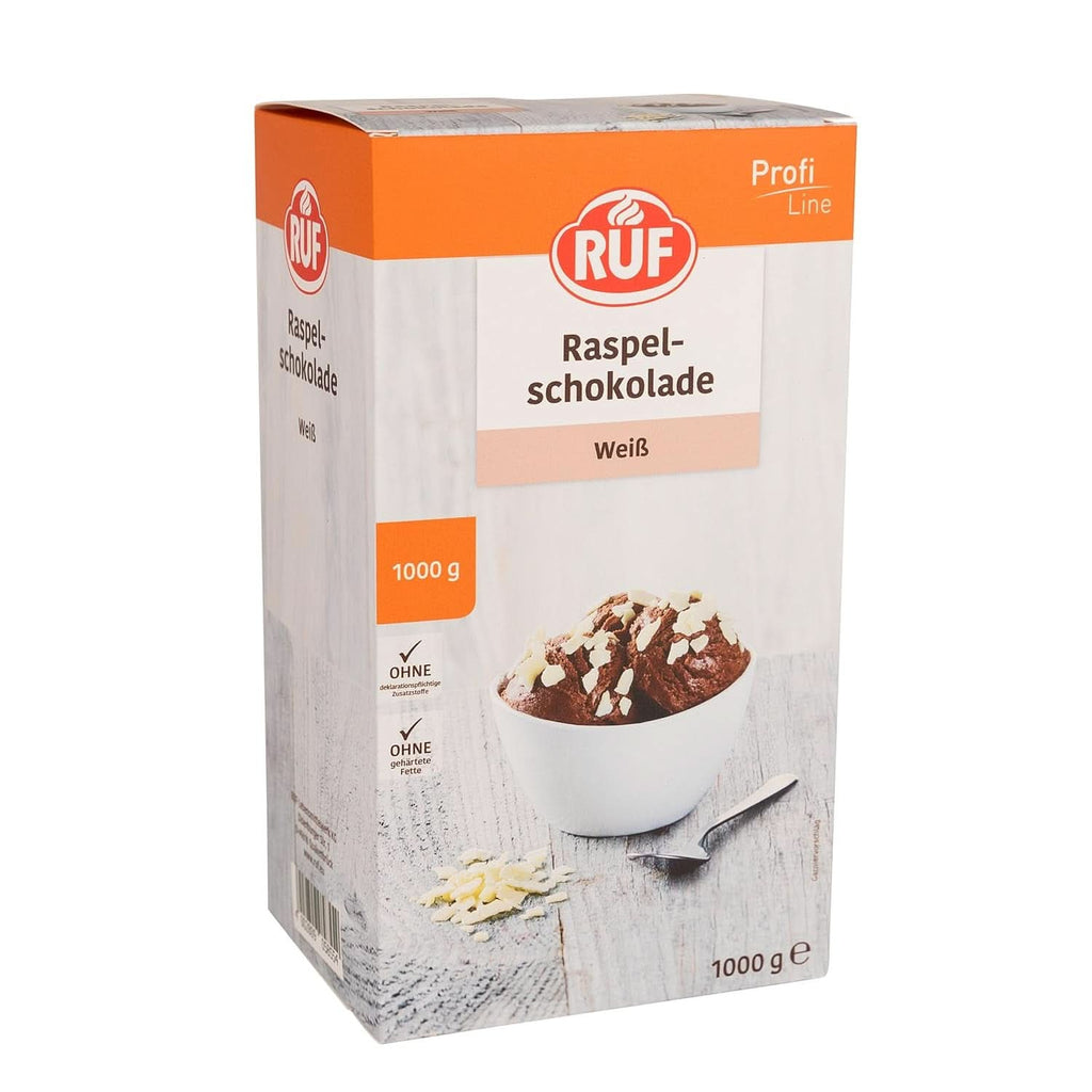 RUF Sprinkles de zahăr colorat în culori curcubeu, 1 kilogram Sprinkles Naty Shop Razatura Ciocolata Alba