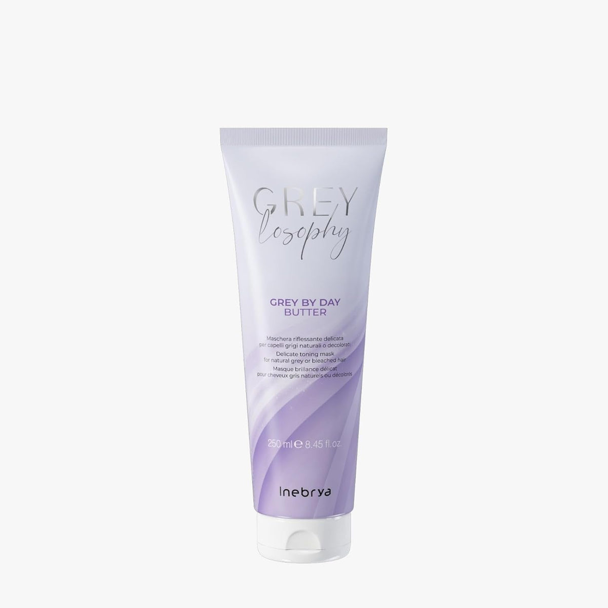 Inebrya Greylosophy Mască delicată Reflex pentru gri natural sau blond blond platinat, 250 ml Masca de par Naty Shop Titlu implicit