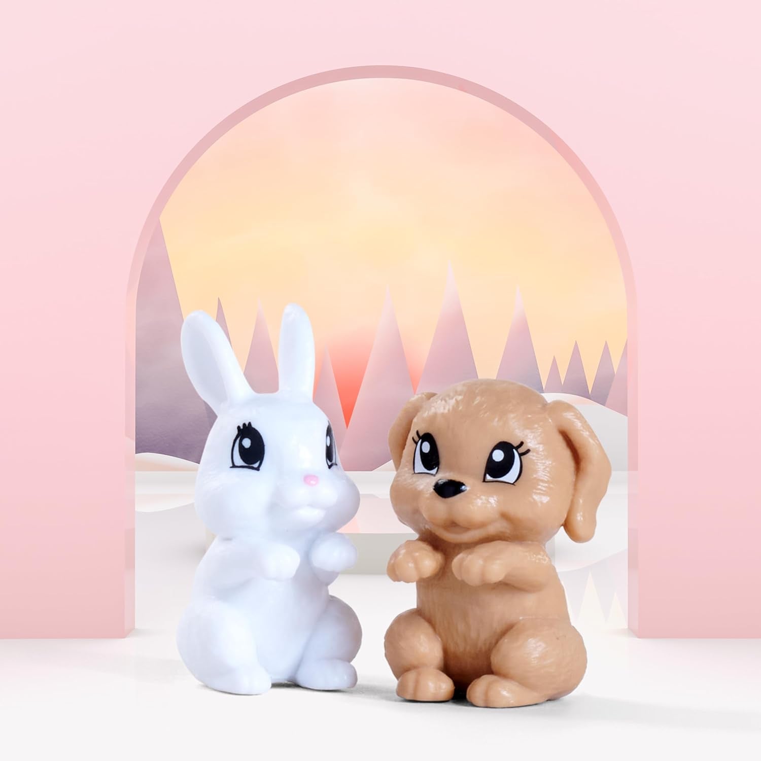 Simba Steffi Love Pet Friends - bewegliche Puppe mit modischem Kleid, Haarband und Tierfreund, Farbauswahl zufällig, 29 cm, ab 3 Jahren