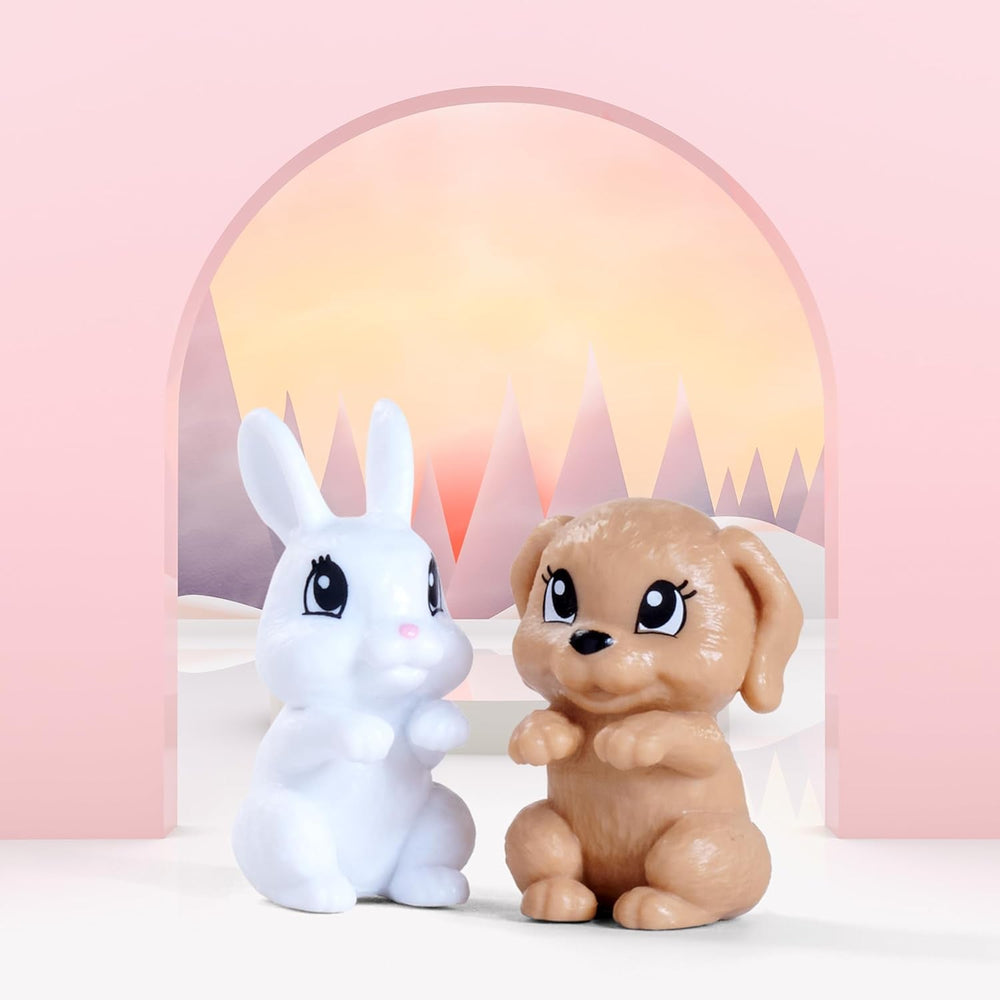 Simba Steffi Love Pet Friends - bewegliche Puppe mit modischem Kleid, Haarband und Tierfreund, Farbauswahl zufällig, 29 cm, ab 3 Jahren