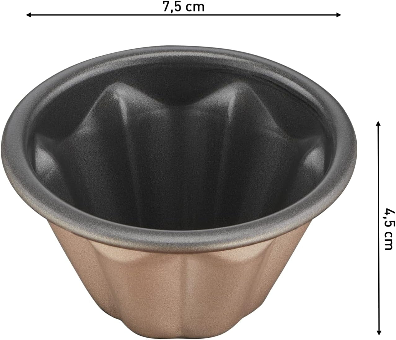 Tefal Creabake J3089304 3 Stück Brioche-Backform Antihaft-Beschichtung, Leicht Entnehmbar, Stapelbar, Einfache Ausstellung, Backform Formen und Backbleche Naty Shop