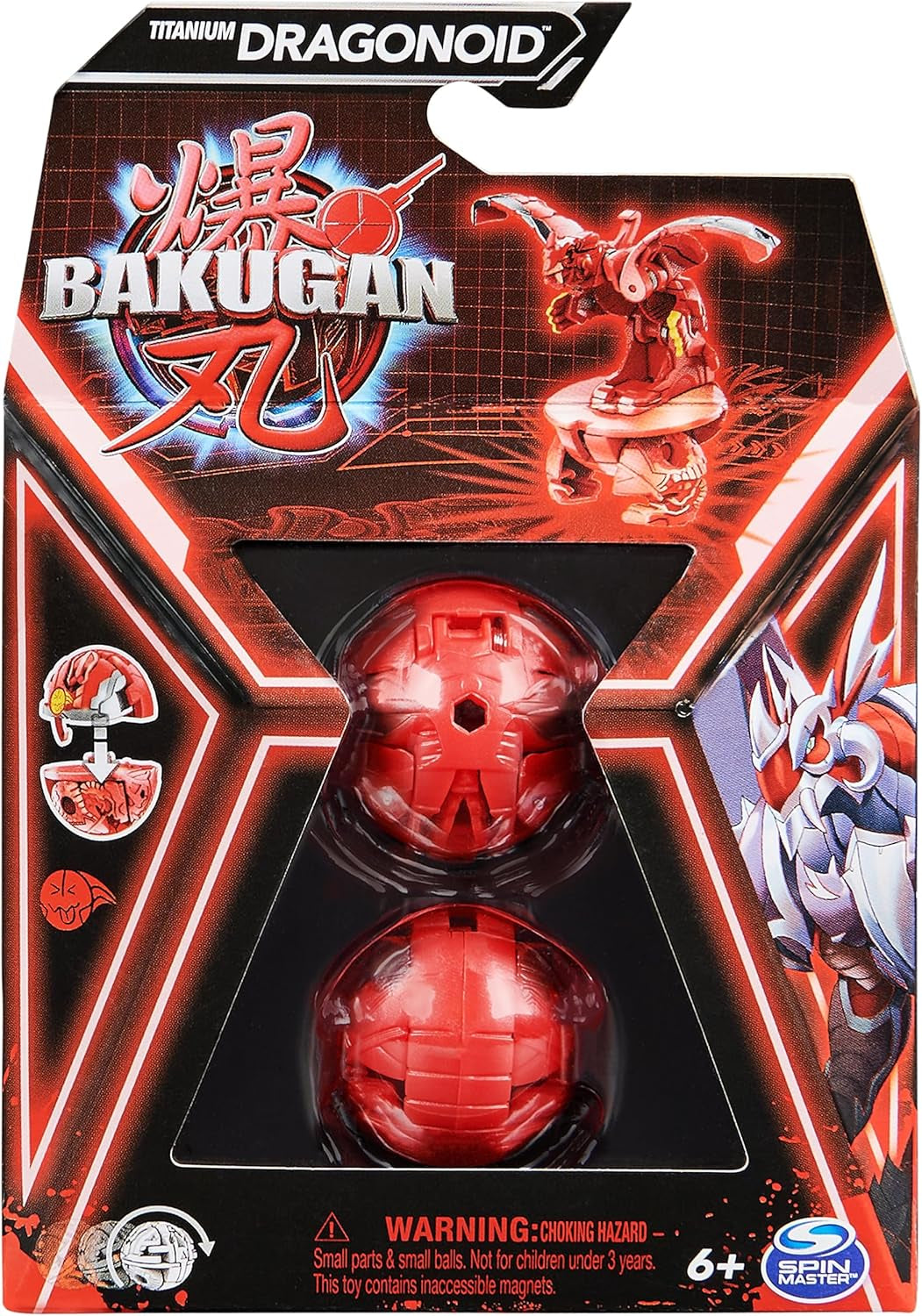 Bakugan 3.0 Core Ball 1er-Pack, anpassbare Actionfigur mit Sammelcharakterkarte, verschiedene Varianten, für Kinder ab 6 Jahren. Actionfiguren Naty Shop