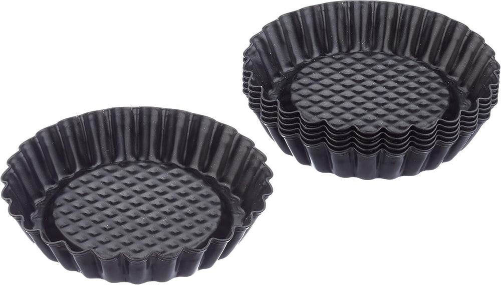 ORIGINAL KAISER Classic Obstbodenform 28 cm, Obstkuchenform, Gleichmäßige Bräunung & Classic Mini Torteletts 6 Stück, Tartelette Förmchen 10 cm, Tarteform Klein, Tortelettförmchen Antihaftbeschichte Backformen und Bleche Naty Shop
