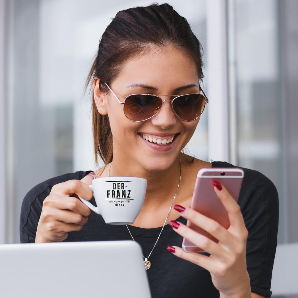 Cafea Der-Franz, amestec de Arabica și Robusta, prăjită, boabe întregi aromate cu alune naturale UTZ Cafea Naty Shop