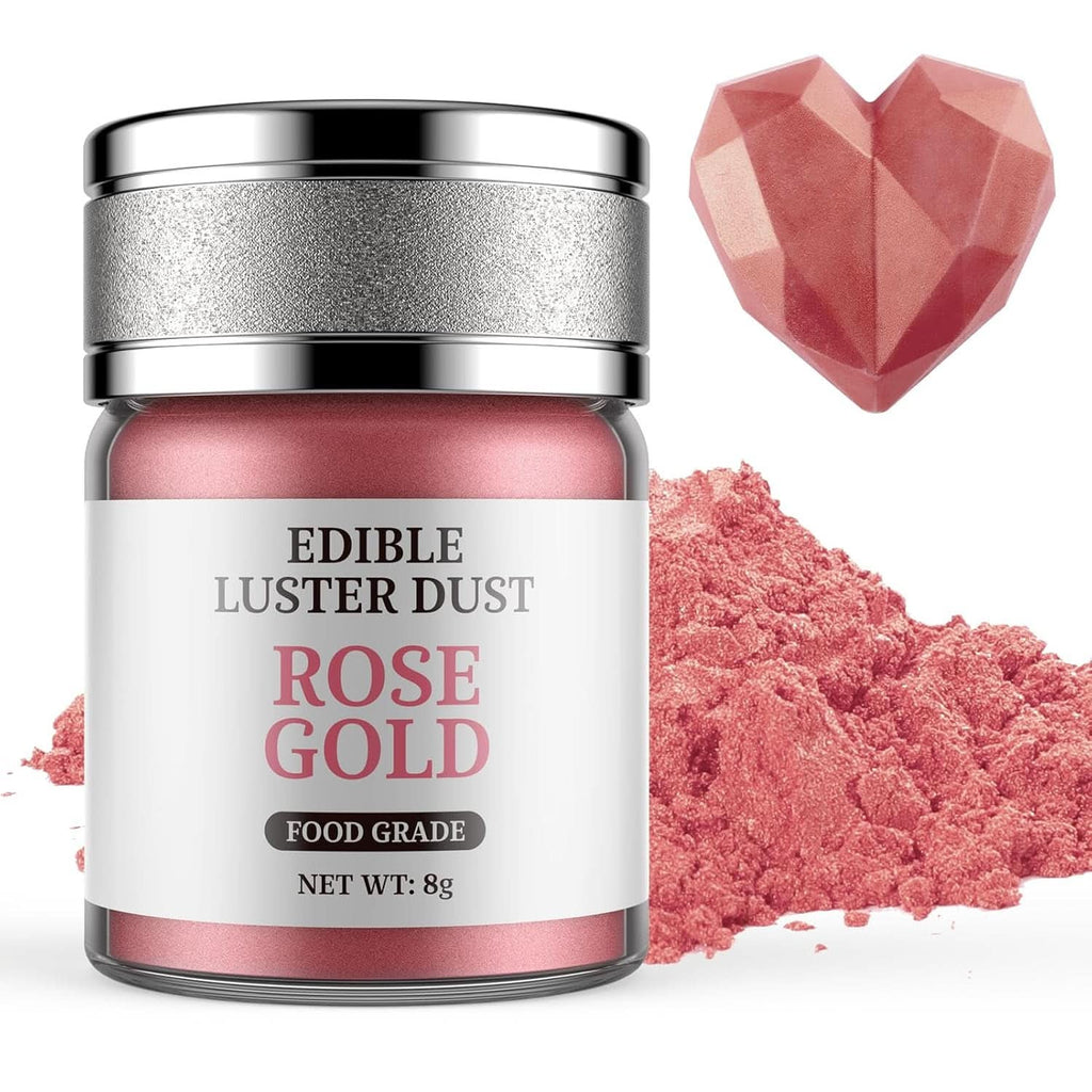 Glitter alimentar, 8 grame Glitter Naty Shop Roségold