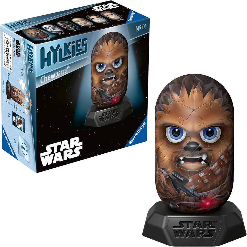 Ravensburger Hylkies: Star Wars-Sammelfiguren zum Selbermachen – Figur Nr. 03 – Prinzessin Leia – Bauen, verlieben, sammeln – Minifiguren für Star Wars-Fans. Actionfiguren Naty Shop Chewbacca