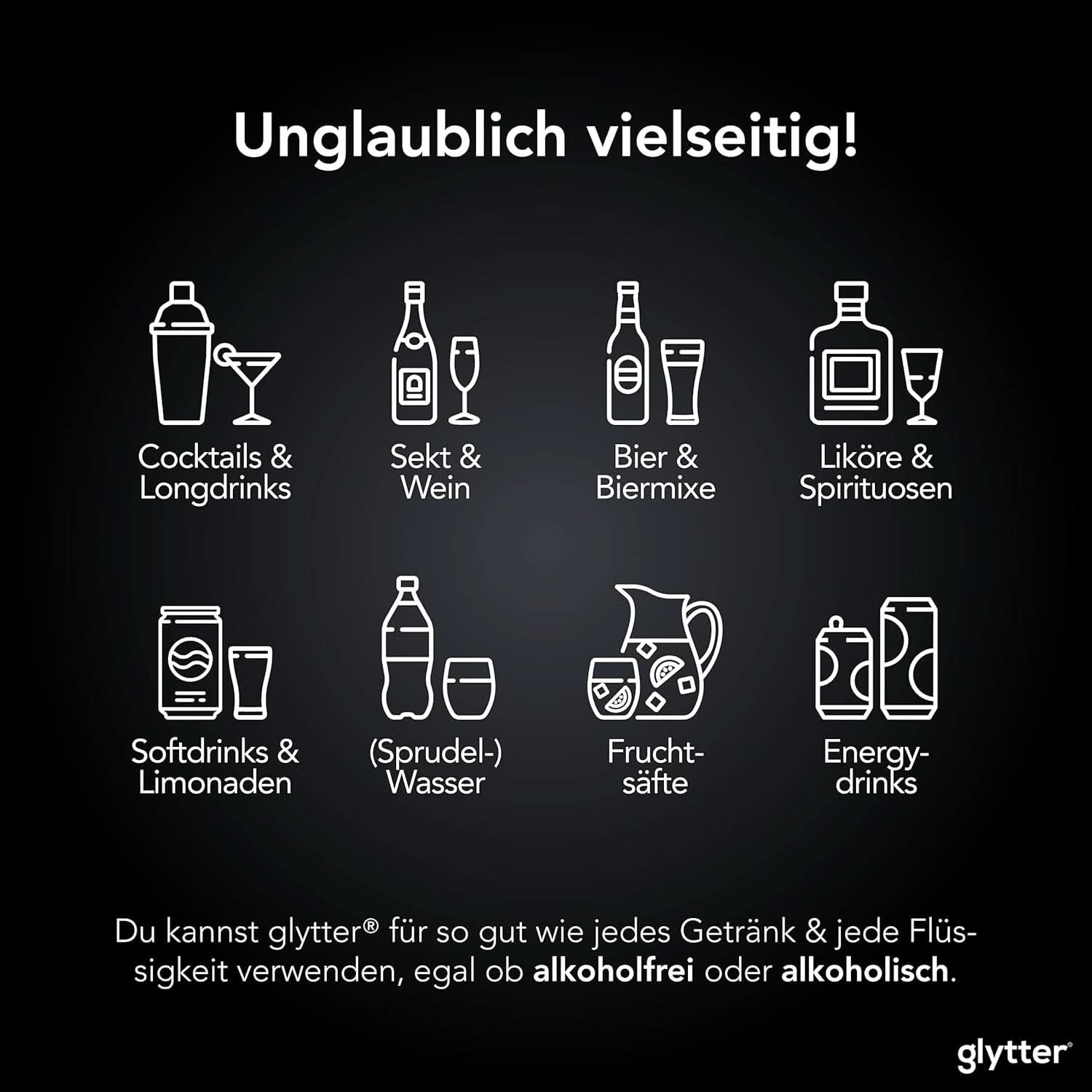 Glitter comestibil pentru băuturi și lichide, 10 grame Naty Shop