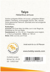 Blumensamen Taiyo Sonnenblume Portion