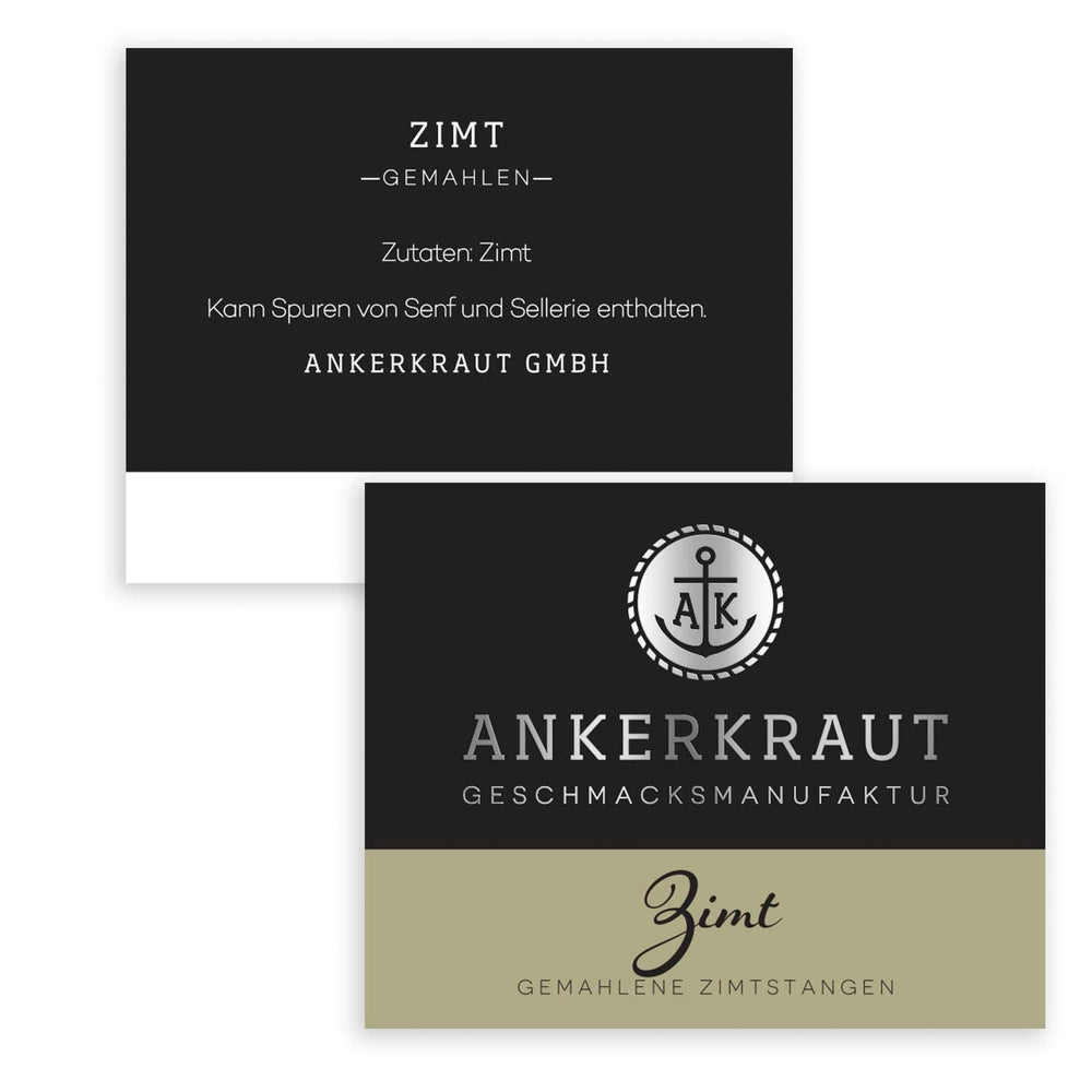 Ankerkraut Zimt, gemahlen, 75g im Korkenglas
