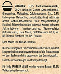 NESTLE Strawberry Minis, Müsli mit Erdbeergeschmack und Vollkornmehl, Set 7 x 375 Gramm Cereals Naty Shop