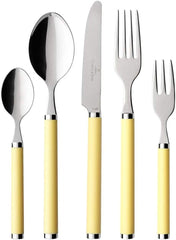 Villeroy und Boch - Play, Sunny Day Besteckset, 30-teilig, für 6 Personen, Edelstahl-/Kunststoffgriffe in Gelb Kitchen Naty Shop