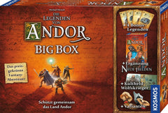 Kosmos 683122 Legends of Andor – Big Box, Basisspiel (Kennerspiel des Jahres 2013) und zusätzliche Erweiterungen, Fantasy-Klassiker, kooperatives Fantasy-Brettspiel, ab 10 Jahren