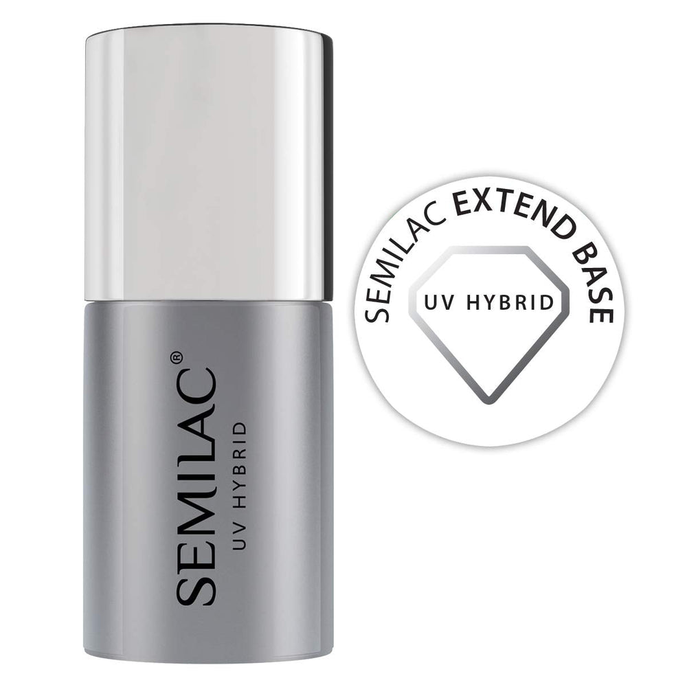 Bază de ojă UV Semilac Pure&Clean 7 ml – Bază hibridă autonivelantă pentru unghii sensibile