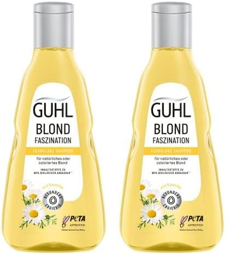 Guhl Blond Fascination Shampoo, Tipul de păr: Blond, Decolorat Duș și baie Guhl 2 x 250 ml