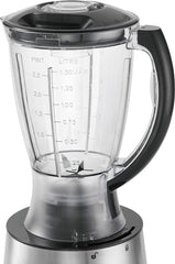 Clatronic® Küchenmaschine | 500 Watt | 4 Geschwindigkeitsstufen (0-1-2 + Puls) | Mixbehälter mit Nachfüllöffnung (1,5 Liter) | Arbeitsbehälter (1,0 Liter) | Schneiden und Raspeln | KM 3646 Edelstahl Mutter und Kind Naty Shop