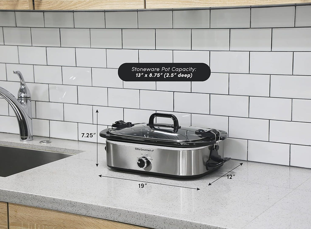 MST-5240SS Slow cooker, 3,3 litri, Oțel inoxidabil Slow Cooker Naty Shop