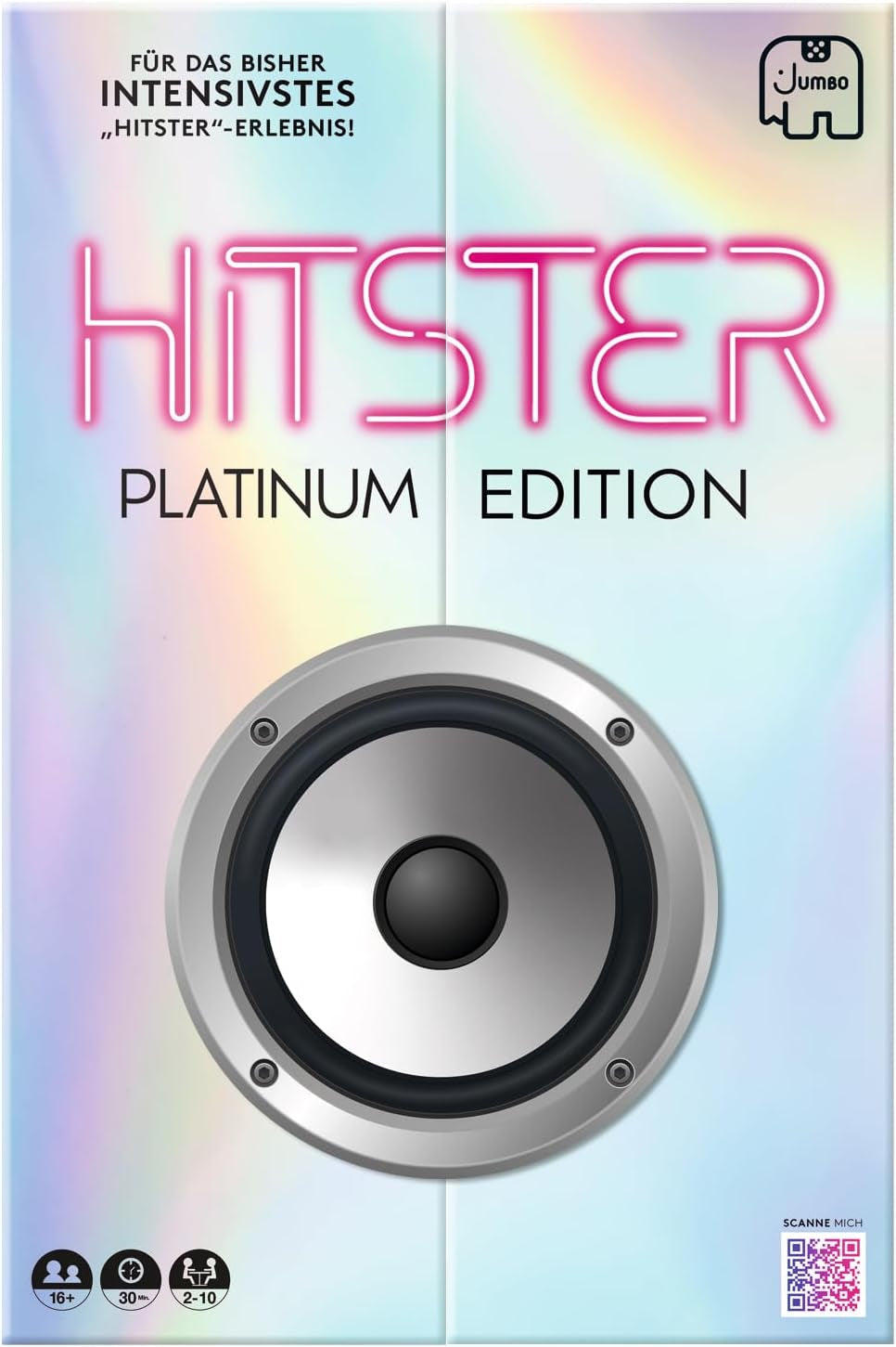 Hitster Platinum Edition – Joc muzical de petrecere cu 500 de melodii din pop, rock, hip-hop, dance și multe altele, inclusiv difuzor