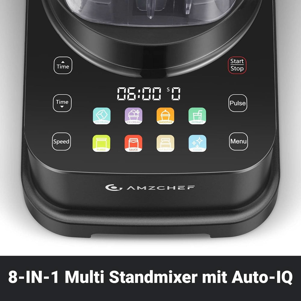Mixer AMZCHEF, 8 intelligente Menüs und 10 Geschwindigkeiten, LCD-Touchscreen Kitchen Naty Shop