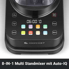 Mixer AMZCHEF, 8 intelligente Menüs und 10 Geschwindigkeiten, LCD-Touchscreen Kitchen Naty Shop