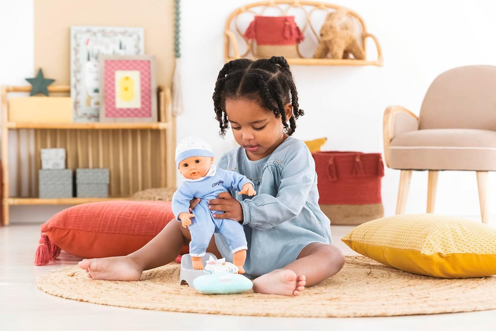 Corolle 9000110750 - Ma Premiere Poupee Töpfchen, Tuchspender, für alle 30-36cm Babypuppen, ab 18 Monaten