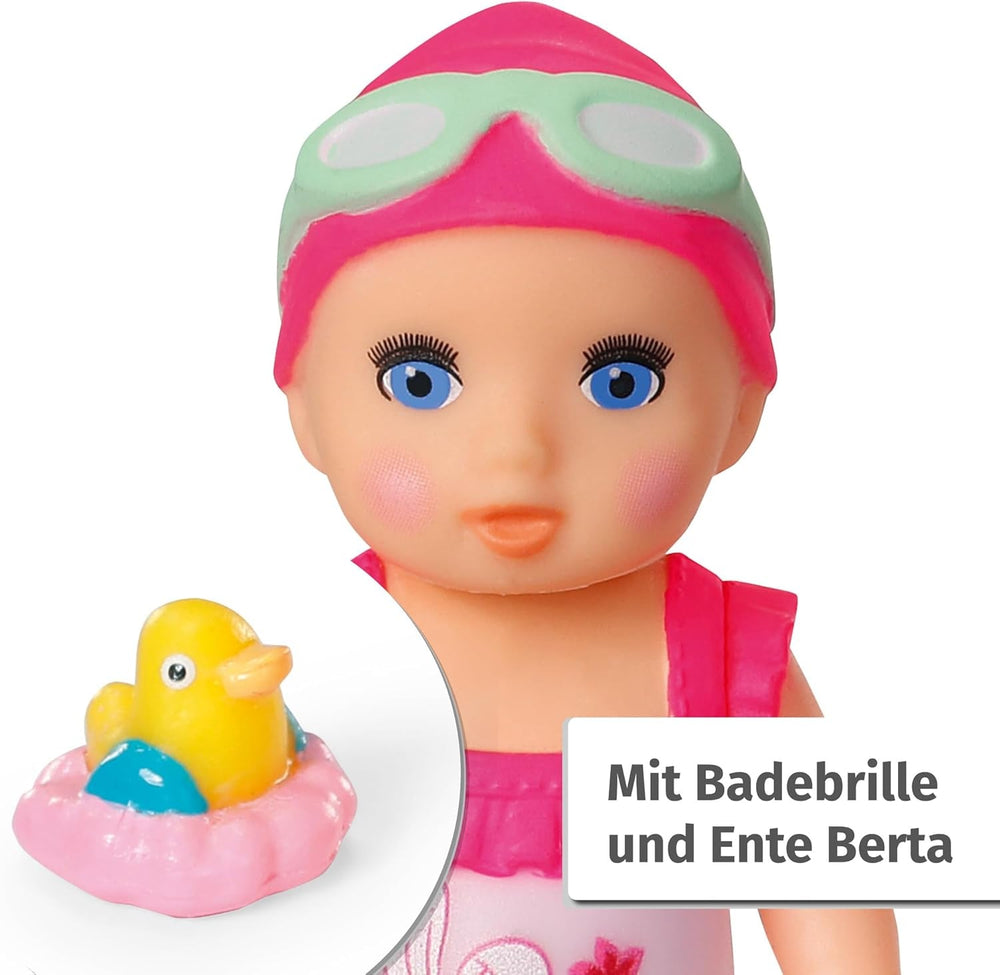 BABY born Minis Badewannen-Spielset mit Minis-Puppe Amy und Ente, 906101 Zapf Creation
