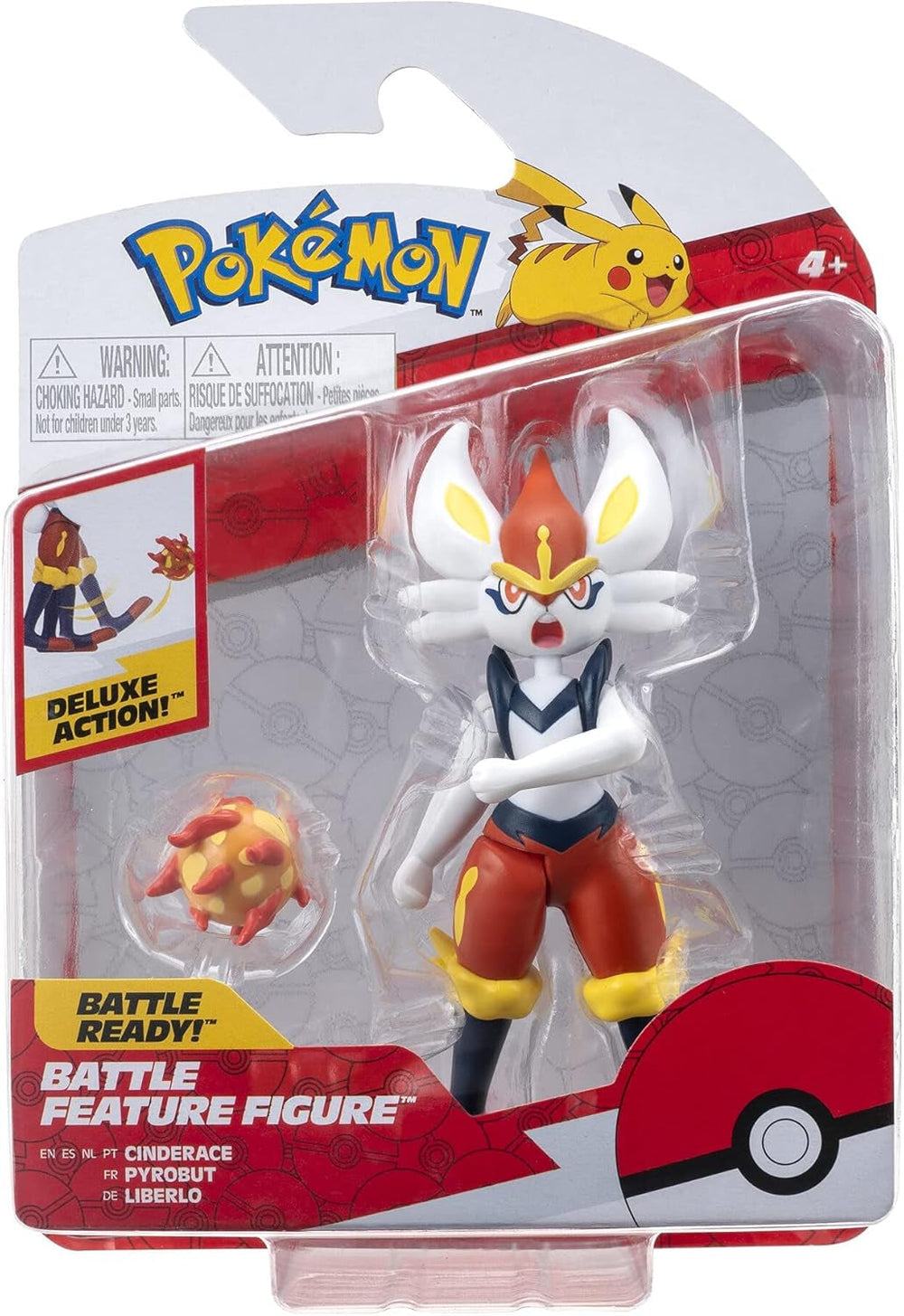 Pokémon PKW0164 – Battle Feature Figure – Liberlo Offizielle bewegliche Figur 11,5 cm Actionfiguren Naty Shop
