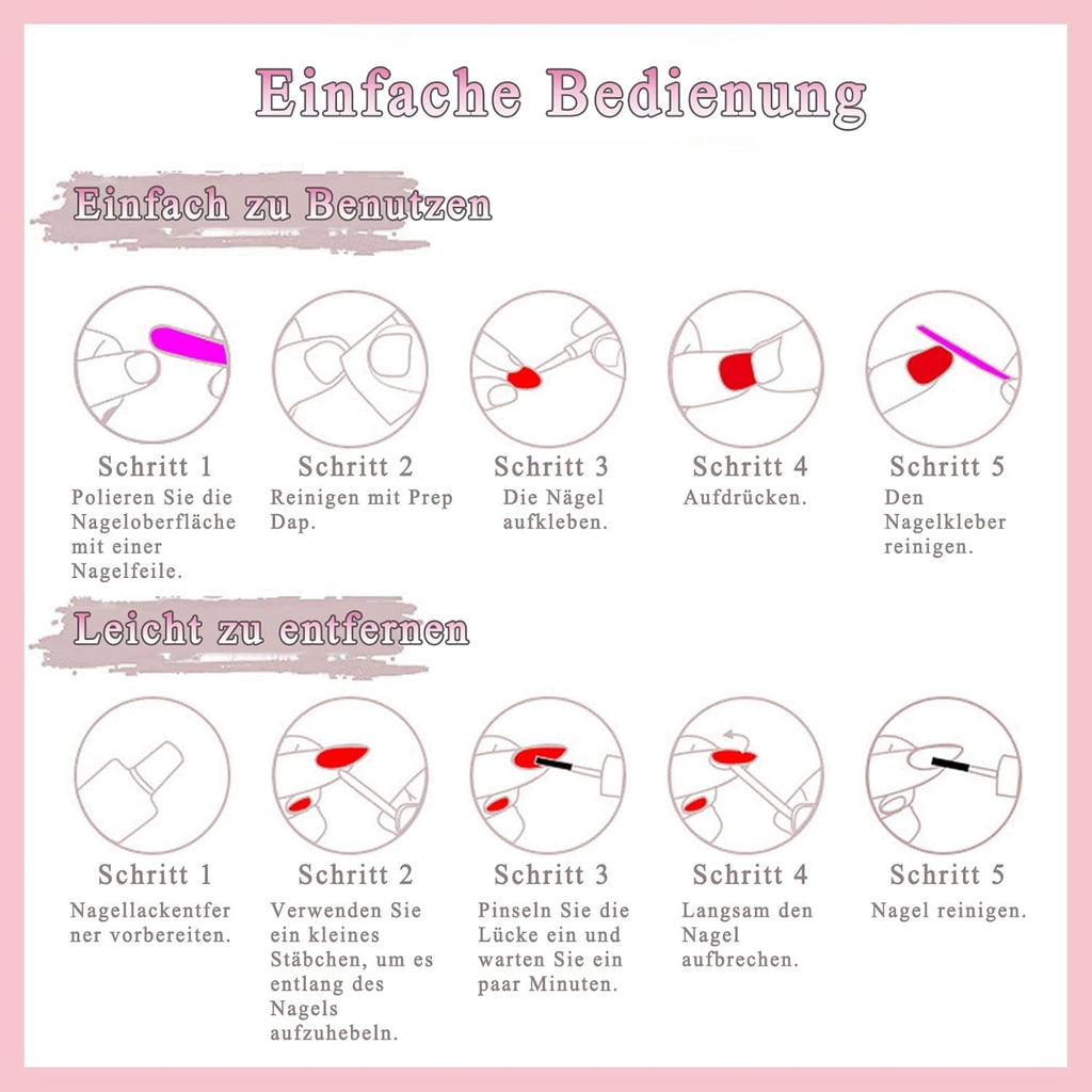 Set 288 bucăți unghii false Ombre Press-on - Kit unghii false artificiale Almond Square Medium Coffin - 3 stiluri gradient cu lipici pentru unghii acrilice pentru femei (Set gradient, 288 bucăți)