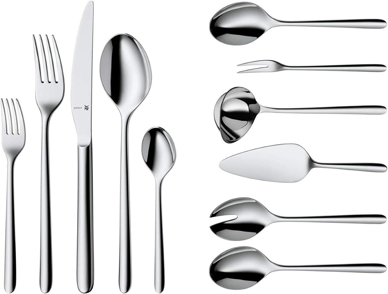 WMF Flame plus Besteckset für 12 Personen Kitchen Naty Shop Einzelbesteckset