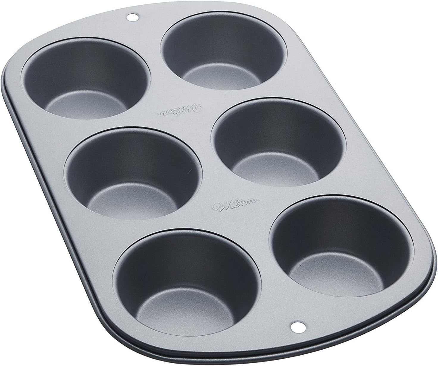 Wilton 24 Er Mini-Muffinbackform, Antihaftbeschichtet, Silber Matrite si tavi pentru copt Naty Shop Standard Cupcake 6 Hole