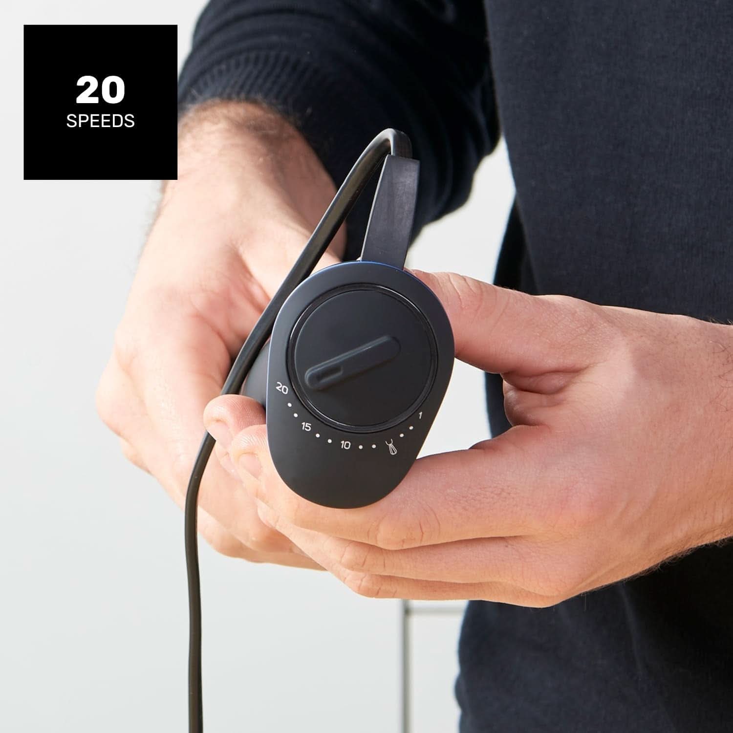 Taurus Standmixer 1000W | 20 Geschwindigkeitsstufen | Turbofunktion | 4 Edelstahlklingen | Ergonomisches Soft-Touch-Design | Spritzschutz | Zubehör | Edelstahl | Elektrisch |Kunststoff, Silber/Schwarz Mutter und Kind Naty Shop