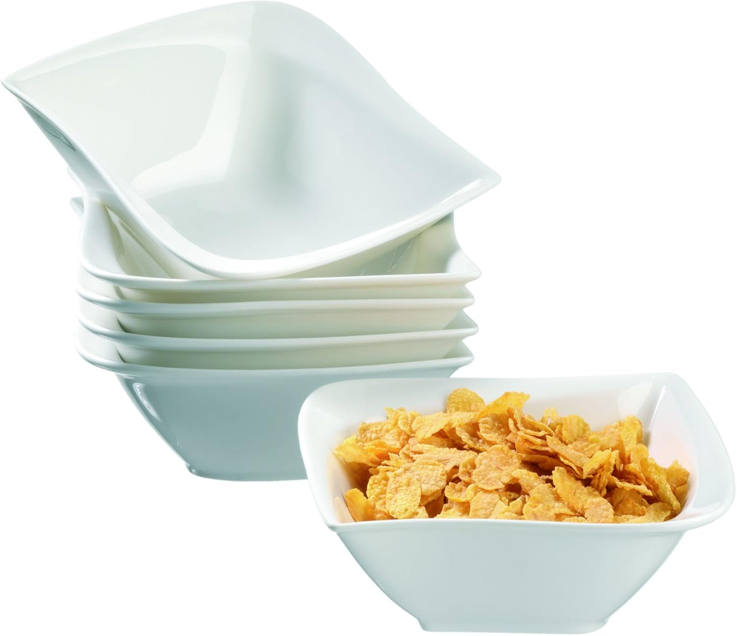 Mäser La Musica-Serie, Kombiservice, Porzellan-Geschirrsets Naty Shop Set mit 6 Müslischalen