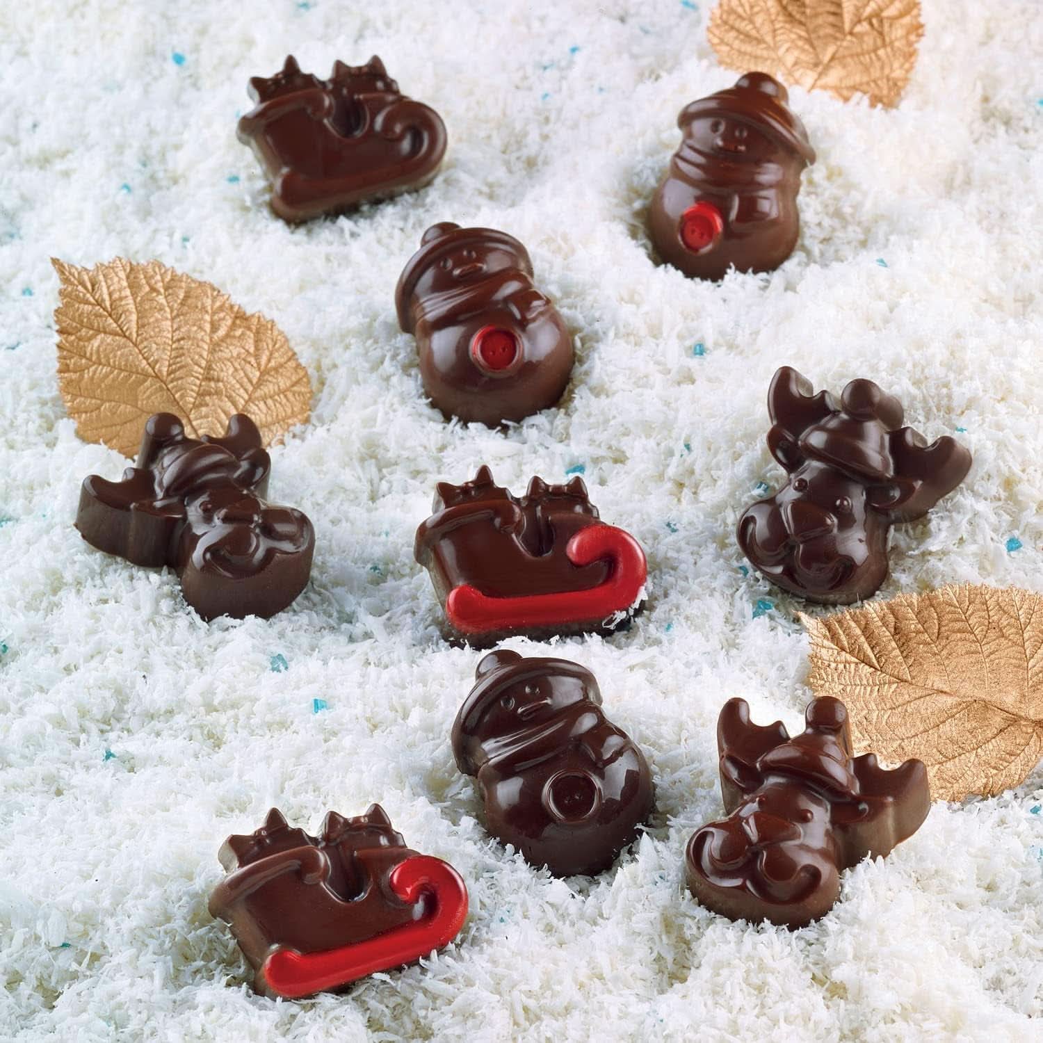 Silikomart 199194, für Schokoladenpralinen, Wintermotiv Kitchen Naty Shop