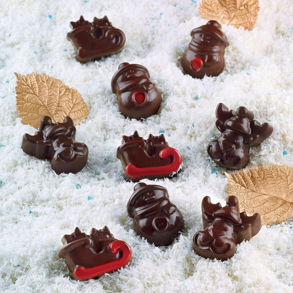 Silikomart 199194, für Schokoladenpralinen, Wintermotiv Kitchen Naty Shop