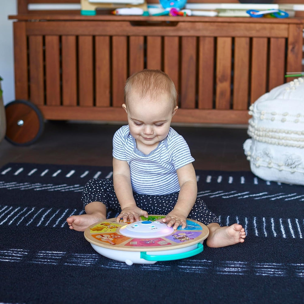 Baby Einstein, Hape, Cal's Smart Sounds Symphony Magic Touch Jucărie electronică din lemn cu activități în 3 limbi (engleză, franceză și spaniolă), 3 moduri, de la 6 luni Jucarii Bebe Naty Shop