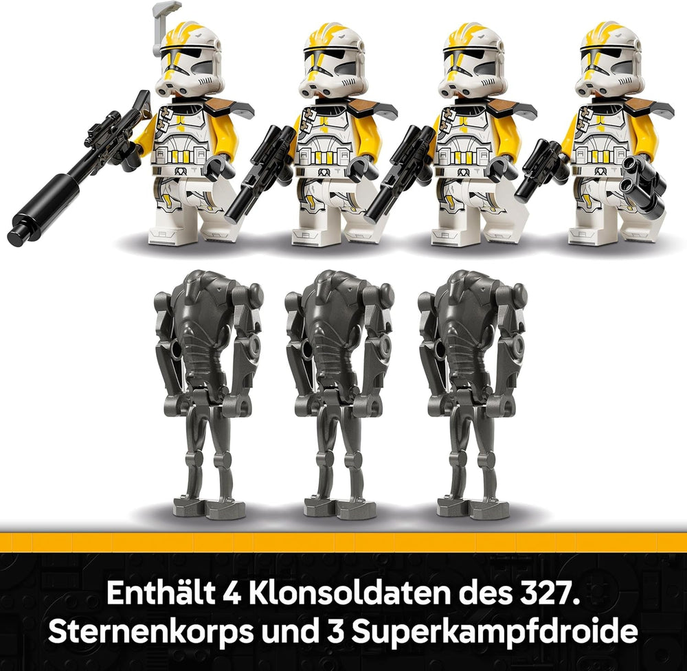 LEGO Star Wars Klonsoldaten des 327. Sternenkorps Battle Pack - Spielzeug für Kinder ab 7 Jahren - Minifiguren zum Bauen und Sammeln - Kreatives Geschenk für Jungen und Mädchen - 75431