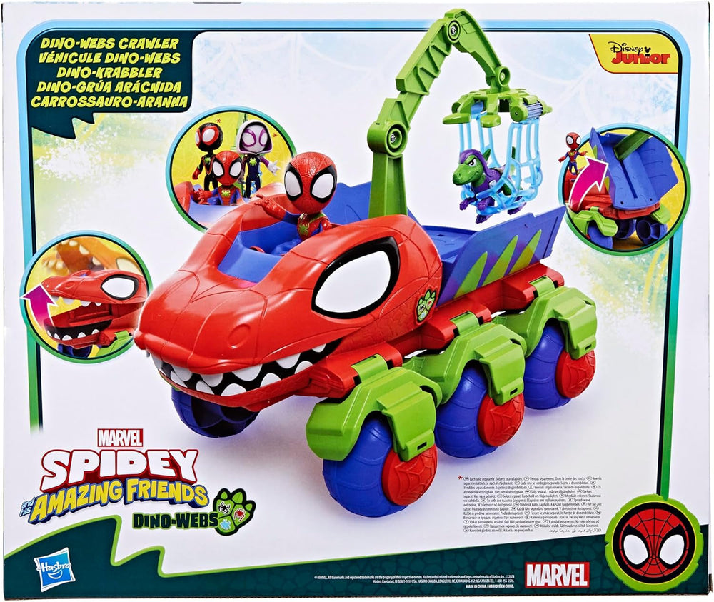 Marvel Spidey und seine Superfreunde Dino Crawler Superhelden-Spielset mit Spidey- und Dino-Figuren und Transportspielzeug für Kinder ab 3 Jahren. Actionfiguren Naty Shop