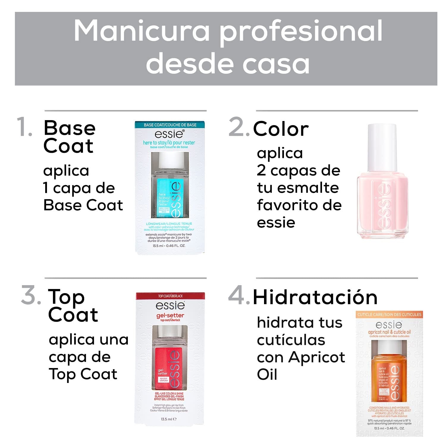 Oja Essie pentru unghii intens colorate, nr. 497 clothing optional, nud, 13,5 ml