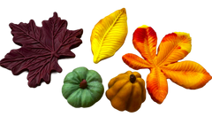 Set mit 5 essbaren Dekorationen, Herbst