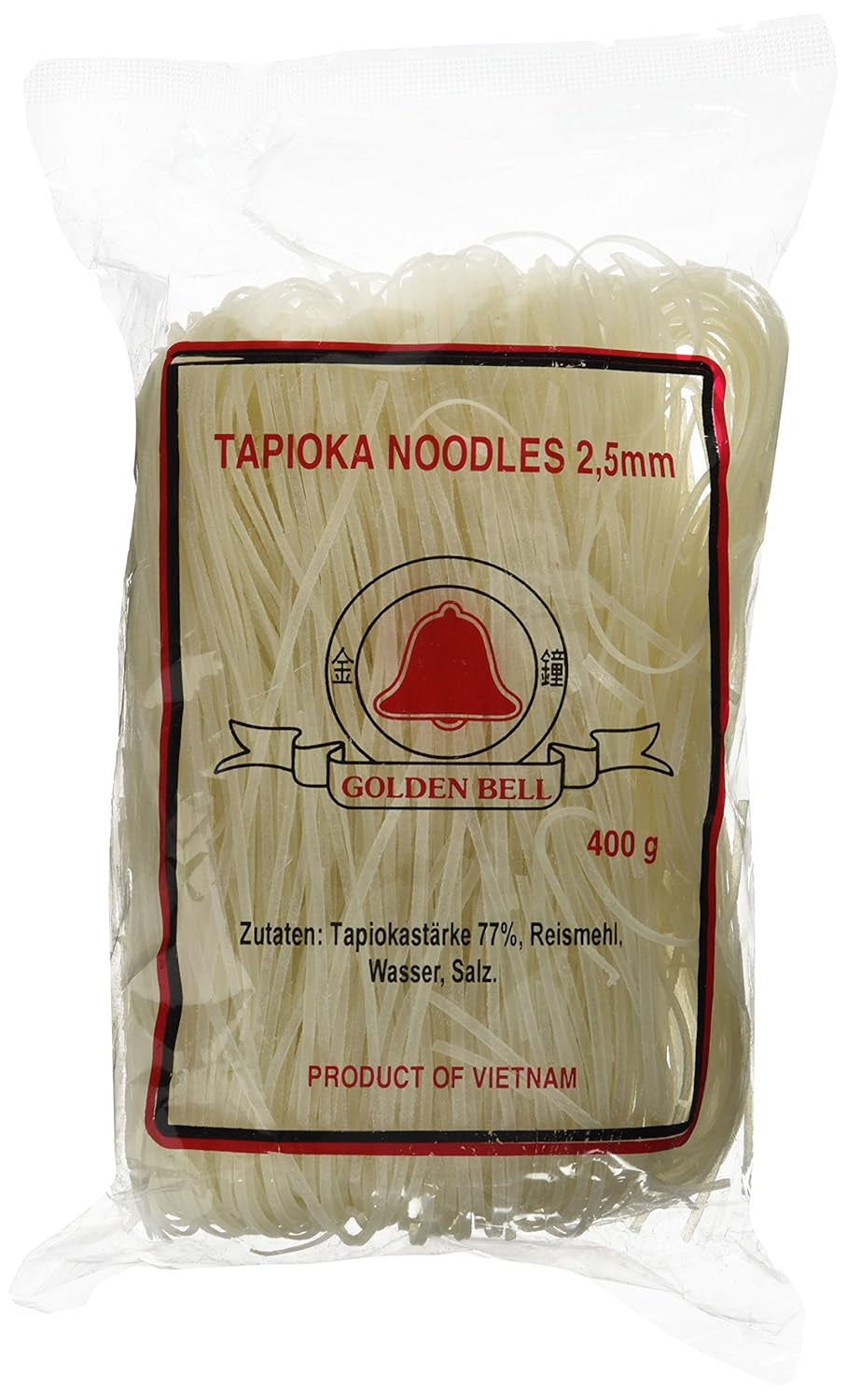 Reisnudeln mit Tapioka 2,5 mm (Huû tieáu nam vang) (1 x 400 g)