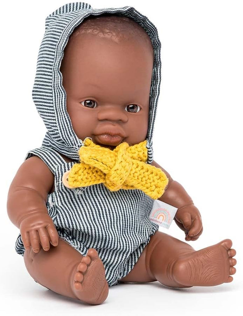 Miniland Babypuppe afrikanisches Mädchen 21cm-31144