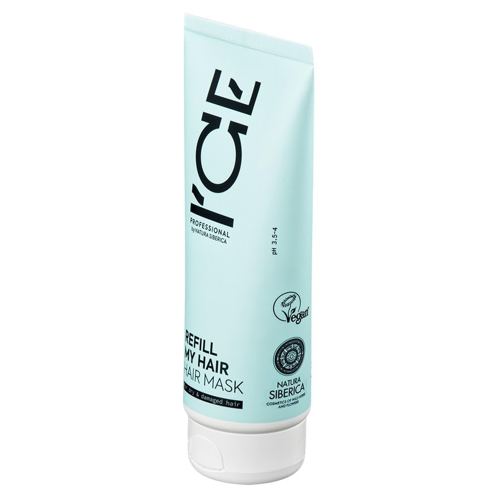 NATURA SIBERICA ICE Refill My Hair Mascarilla Caplar Cabello SECO 200 ml Masca de par Naty Shop