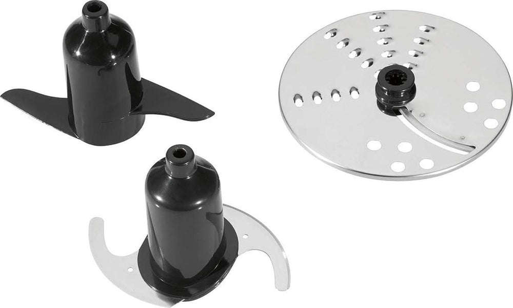 Clatronic® Küchenmaschine | 500 Watt | 4 Geschwindigkeitsstufen (0-1-2 + Puls) | Mixbehälter mit Nachfüllöffnung (1,5 Liter) | Arbeitsbehälter (1,0 Liter) | Schneiden und Raspeln | KM 3646 Edelstahl Mutter und Kind Naty Shop