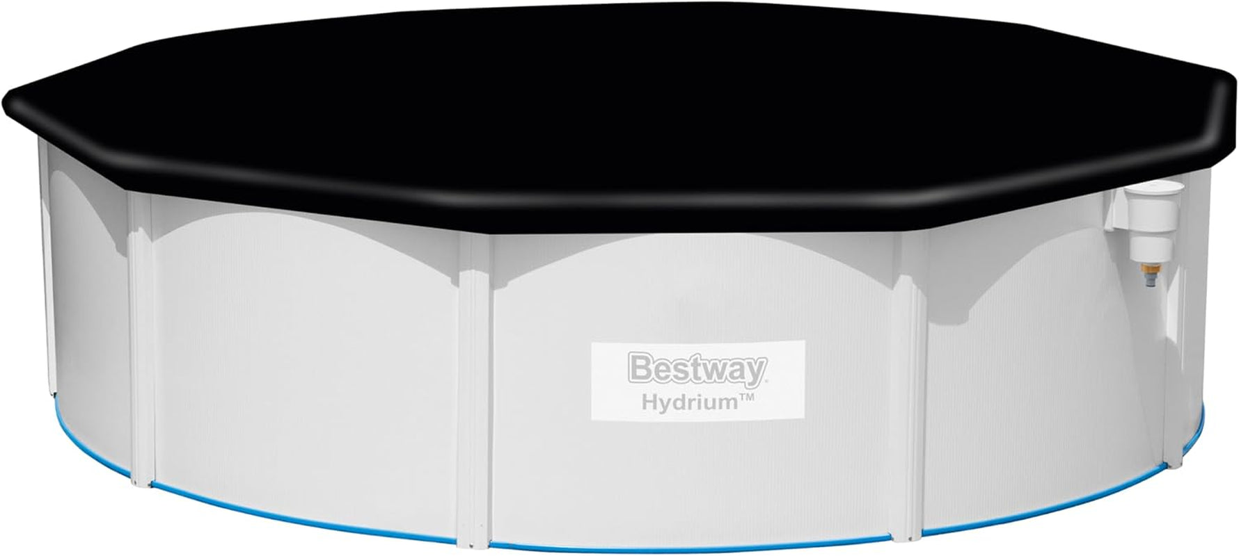 Prelată Bestway din PVC Ø 493 cm, neagră, rotundă