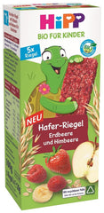 Hipp Bio für Kinder Haferriegel, Erdbeere und Himbeere oder Pfirsich Mutter und Kind Naty Shop