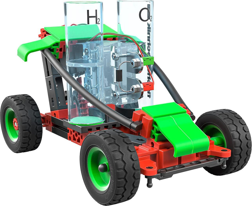 fischertechnik 559880 Profi H2 Fuel Cell Car – Bausatz für Kinder ab 9 Jahren, wasserstoffbetriebenes Fahrzeug zum Zusammenbauen, inkl. Motor & Brennstoffzelle, Schwarz